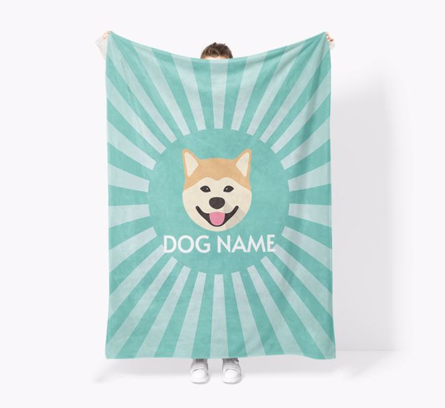 'Spotlight' - Personalized {breedFullName} Blanket: Premium Sherpa Fleece